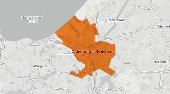 Mietspiegelkarte Oldenburg in Holstein